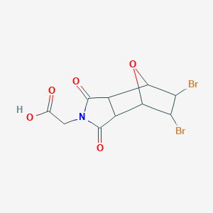 2-(5,6-Dibromo-1,3-dioxo-3a,4,5,6,7,7a-hexahydro-4,7-epoxyisoindol-2-yl)acetic acid