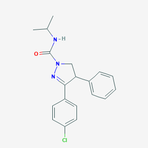 3-(4-chlorophenyl)-N-isopropyl-4-phenyl-4,5-dihydro-1H-pyrazole-1-carboxamide