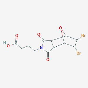 4-(5,6-Dibromo-1,3-dioxo-3a,4,5,6,7,7a-hexahydro-4,7-epoxyisoindol-2-yl)butanoic acid
