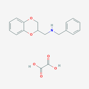 molecular formula C18H19NO6 B4934185 N-benzyl-1-(2,3-dihydro-1,4-benzodioxin-3-yl)methanamine;oxalic acid 