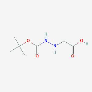 molecular formula C7H14N2O4 B049342 N-(tert-Butoxycarbonylamino)glycine CAS No. 115262-99-2