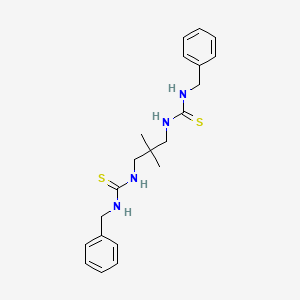 molecular formula C21H28N4S2 B4934364 N-BENZYL-N'-(3-{[(BENZYLAMINO)CARBOTHIOYL]AMINO}-2,2-DIMETHYLPROPYL)THIOUREA 