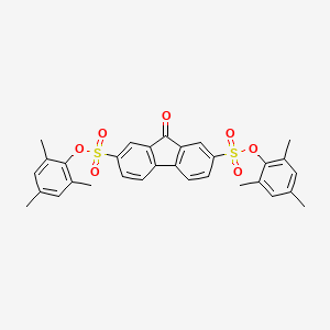 molecular formula C31H28O7S2 B4934398 Bis(2,4,6-trimethylphenyl) 9-oxofluorene-2,7-disulfonate 