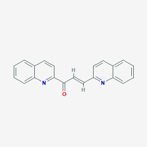 molecular formula C21H14N2O B4934542 1,3-di-2-quinolinyl-2-propen-1-one 