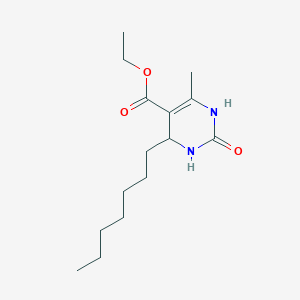 molecular formula C15H26N2O3 B4934679 Ethyl 4-heptyl-6-methyl-2-oxo-1,2,3,4-tetrahydropyrimidine-5-carboxylate 