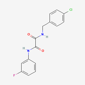 molecular formula C15H12ClFN2O2 B4935190 N-[(4-chlorophenyl)methyl]-N'-(3-fluorophenyl)oxamide CAS No. 6206-09-3