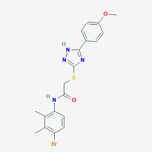 N-(4-bromo-2,3-dimethylphenyl)-2-{[5-(4-methoxyphenyl)-4H-1,2,4-triazol-3-yl]sulfanyl}acetamide