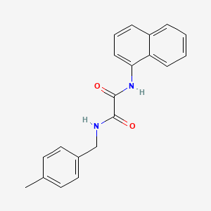molecular formula C20H18N2O2 B4935322 N-[(4-methylphenyl)methyl]-N'-naphthalen-1-yloxamide 