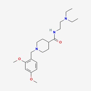 molecular formula C21H35N3O3 B4935383 N-[2-(diethylamino)ethyl]-1-[(2,4-dimethoxyphenyl)methyl]piperidine-4-carboxamide 