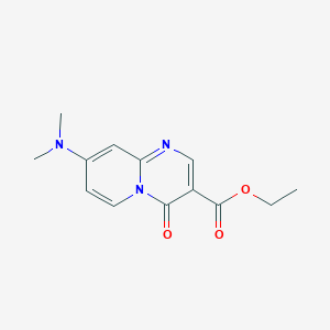 molecular formula C13H15N3O3 B4935504 ethyl 8-(dimethylamino)-4-oxo-4H-pyrido[1,2-a]pyrimidine-3-carboxylate 