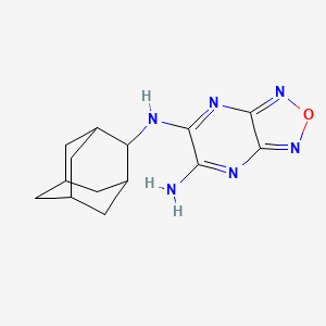 molecular formula C14H18N6O B4935579 5-N-(2-adamantyl)-[1,2,5]oxadiazolo[3,4-b]pyrazine-5,6-diamine CAS No. 5665-19-0