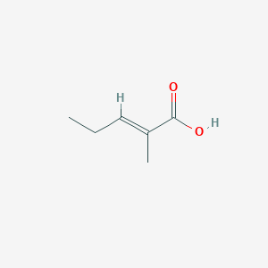 molecular formula C6H10O2 B049357 2-Methyl-2-pentenoic acid CAS No. 16957-70-3
