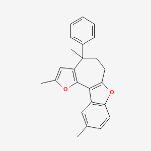 molecular formula C24H22O2 B4935705 4,7,15-trimethyl-7-phenyl-3,11-dioxatetracyclo[8.7.0.02,6.012,17]heptadeca-1(10),2(6),4,12(17),13,15-hexaene 