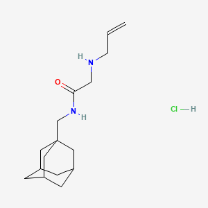 molecular formula C16H27ClN2O B4935932 N-(1-adamantylmethyl)-2-(prop-2-enylamino)acetamide;hydrochloride 