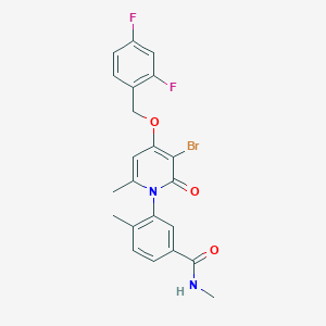 molecular formula C22H19BrF2N2O3 B049361 (aS)-PH-797804 CAS No. 1358027-80-1