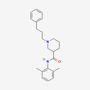 molecular formula C23H30N2O B4936189 N-(2,6-dimethylphenyl)-1-(3-phenylpropyl)piperidine-3-carboxamide 