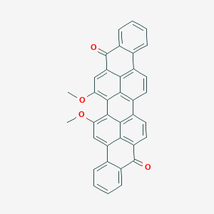 molecular formula C36H20O4 B4936385 15,18-Dimethoxynonacyclo[18.10.2.22,5.03,16.04,13.06,11.017,31.021,26.028,32]tetratriaconta-1(31),2,4,6,8,10,13,15,17,19,21,23,25,28(32),29,33-hexadecaene-12,27-dione 