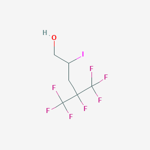 2-Iodo-4,5,5,5-tetrafluoro-4-(trifluoromethyl)pentan-1-ol