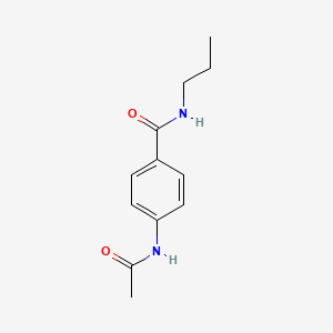 molecular formula C12H16N2O2 B4936588 4-acetamido-N-propylbenzamide 