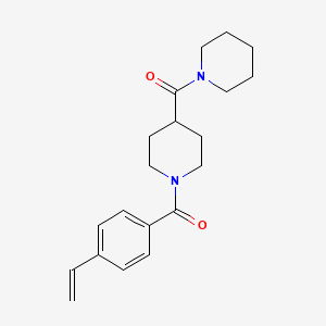molecular formula C20H26N2O2 B4936897 [1-(4-Ethenylbenzoyl)piperidin-4-yl]-piperidin-1-ylmethanone 