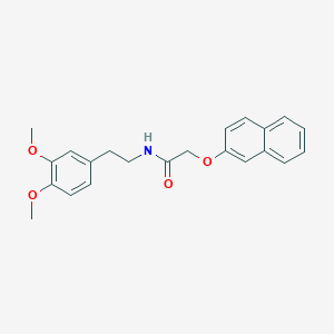 molecular formula C22H23NO4 B4936964 N-[2-(3,4-dimethoxyphenyl)ethyl]-2-naphthalen-2-yloxyacetamide 