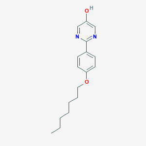 molecular formula C17H22N2O2 B049370 2-[4-(Heptyloxy)phenyl]pyrimidin-5-OL CAS No. 117788-90-6