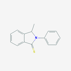 molecular formula C15H13NS B493715 3-Methyl-2-phenyl-1-isoindolinethione 
