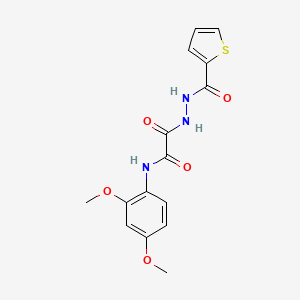B4937257 N-(2,4-dimethoxyphenyl)-2-oxo-2-[2-(2-thienylcarbonyl)hydrazino]acetamide CAS No. 5658-90-2