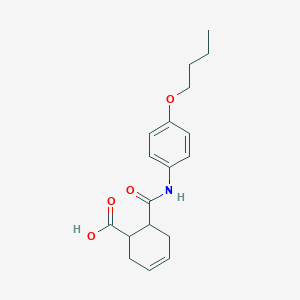 B4937286 6-{[(4-butoxyphenyl)amino]carbonyl}-3-cyclohexene-1-carboxylic acid CAS No. 5617-62-9
