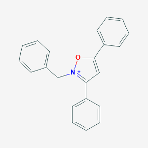 molecular formula C22H18NO+ B493754 2-Benzyl-3,5-diphenylisoxazol-2-ium 