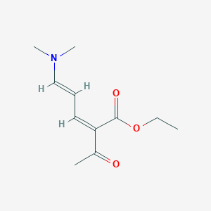 molecular formula C11H17NO3 B4937692 ethyl (2Z,4E)-2-acetyl-5-(dimethylamino)penta-2,4-dienoate 