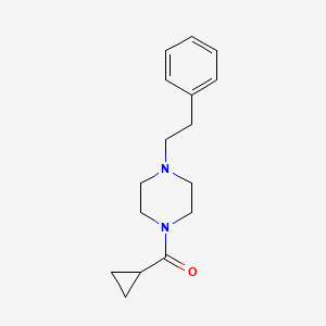 molecular formula C16H22N2O B4937729 Cyclopropyl[4-(2-phenylethyl)piperazin-1-yl]methanone CAS No. 918482-11-8