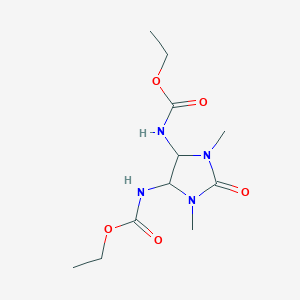 molecular formula C11H20N4O5 B4937973 ethyl N-[5-(ethoxycarbonylamino)-1,3-dimethyl-2-oxoimidazolidin-4-yl]carbamate 