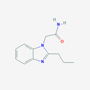 molecular formula C12H15N3O B493828 2-(2-propylbenzimidazol-1-yl)acetamide 