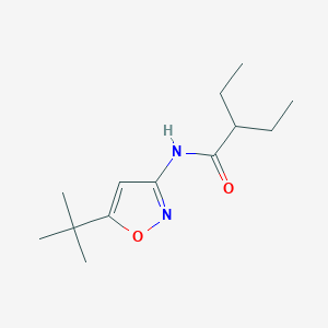 molecular formula C13H22N2O2 B4938773 N-(5-tert-butyl-1,2-oxazol-3-yl)-2-ethylbutanamide 