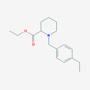 molecular formula C17H25NO2 B4938905 Ethyl 1-[(4-ethylphenyl)methyl]piperidine-2-carboxylate 
