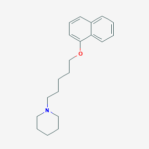 molecular formula C20H27NO B4938976 1-(5-Naphthalen-1-yloxypentyl)piperidine 