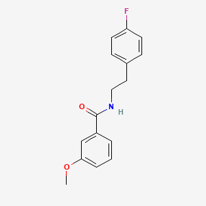 molecular formula C16H16FNO2 B4939054 N-[2-(4-fluorophenyl)ethyl]-3-methoxybenzamide 