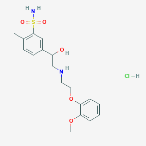 molecular formula C18H25ClN2O5S B049391 Amosulalol hydrochloride CAS No. 70958-86-0