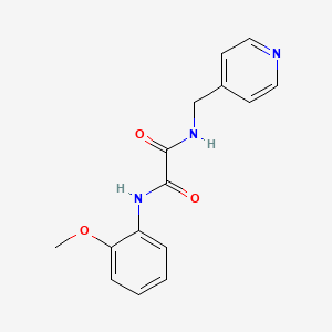 molecular formula C15H15N3O3 B4939258 N-(2-methoxyphenyl)-N'-(4-pyridinylmethyl)ethanediamide 
