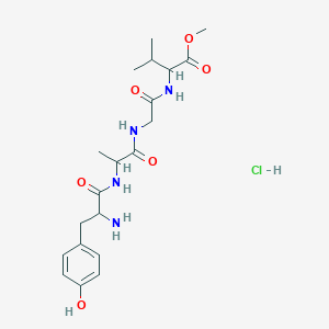 molecular formula C20H31ClN4O6 B4939290 H-DL-Tyr-DL-Ala-Gly-DL-Val-OMe.HCl 