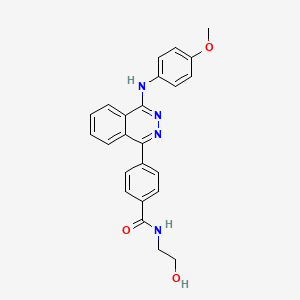 molecular formula C24H22N4O3 B4939498 N-(2-hydroxyethyl)-4-{4-[(4-methoxyphenyl)amino]phthalazin-1-yl}benzamide 
