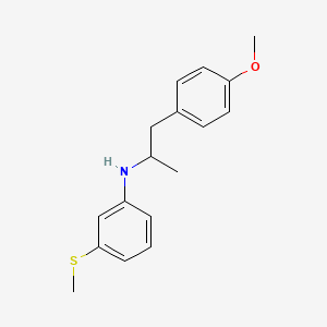 molecular formula C17H21NOS B4939606 N-[2-(4-methoxyphenyl)-1-methylethyl]-3-(methylthio)aniline 