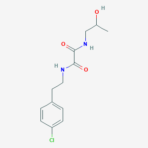 molecular formula C13H17ClN2O3 B4939683 N-[2-(4-chlorophenyl)ethyl]-N'-(2-hydroxypropyl)oxamide 