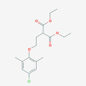 molecular formula C17H23ClO5 B4939689 Diethyl 2-[2-(4-chloro-2,6-dimethylphenoxy)ethyl]propanedioate 