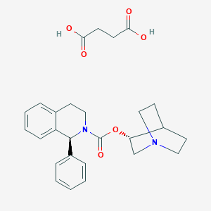 molecular formula C27H32N2O6 B000494 Solifenacin succinate CAS No. 242478-38-2