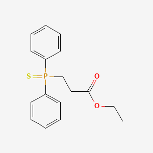 molecular formula C17H19O2PS B4940047 Ethyl 3-diphenylphosphinothioylpropanoate 