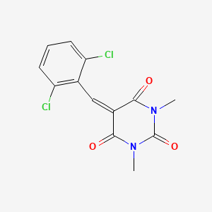 molecular formula C13H10Cl2N2O3 B4940282 5-[(2,6-Dichlorophenyl)methylidene]-1,3-dimethyl-1,3-diazinane-2,4,6-trione CAS No. 5240-88-0