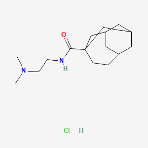 molecular formula C16H29ClN2O B4940502 N-[2-(dimethylamino)ethyl]tricyclo[4.3.1.13,8]undecane-3-carboxamide;hydrochloride 