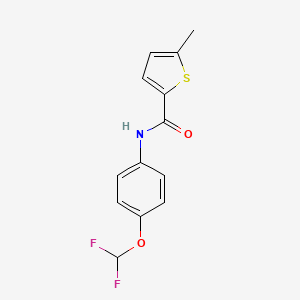 molecular formula C13H11F2NO2S B4940594 N-[4-(difluoromethoxy)phenyl]-5-methylthiophene-2-carboxamide 
